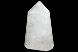 Polished, Rutilated Quartz Crystal Point - Madagascar #80771-3